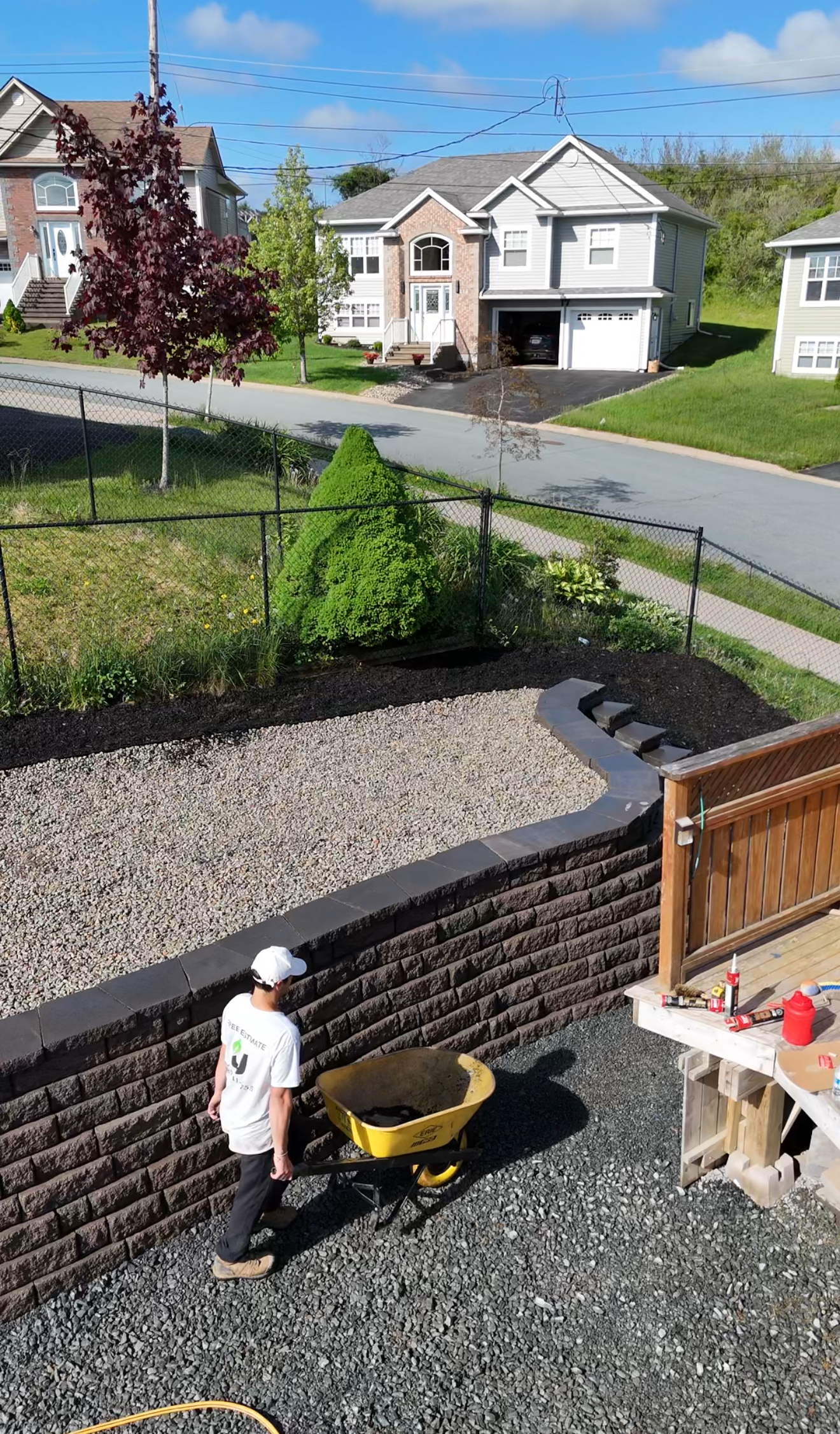 Retaining wall construction