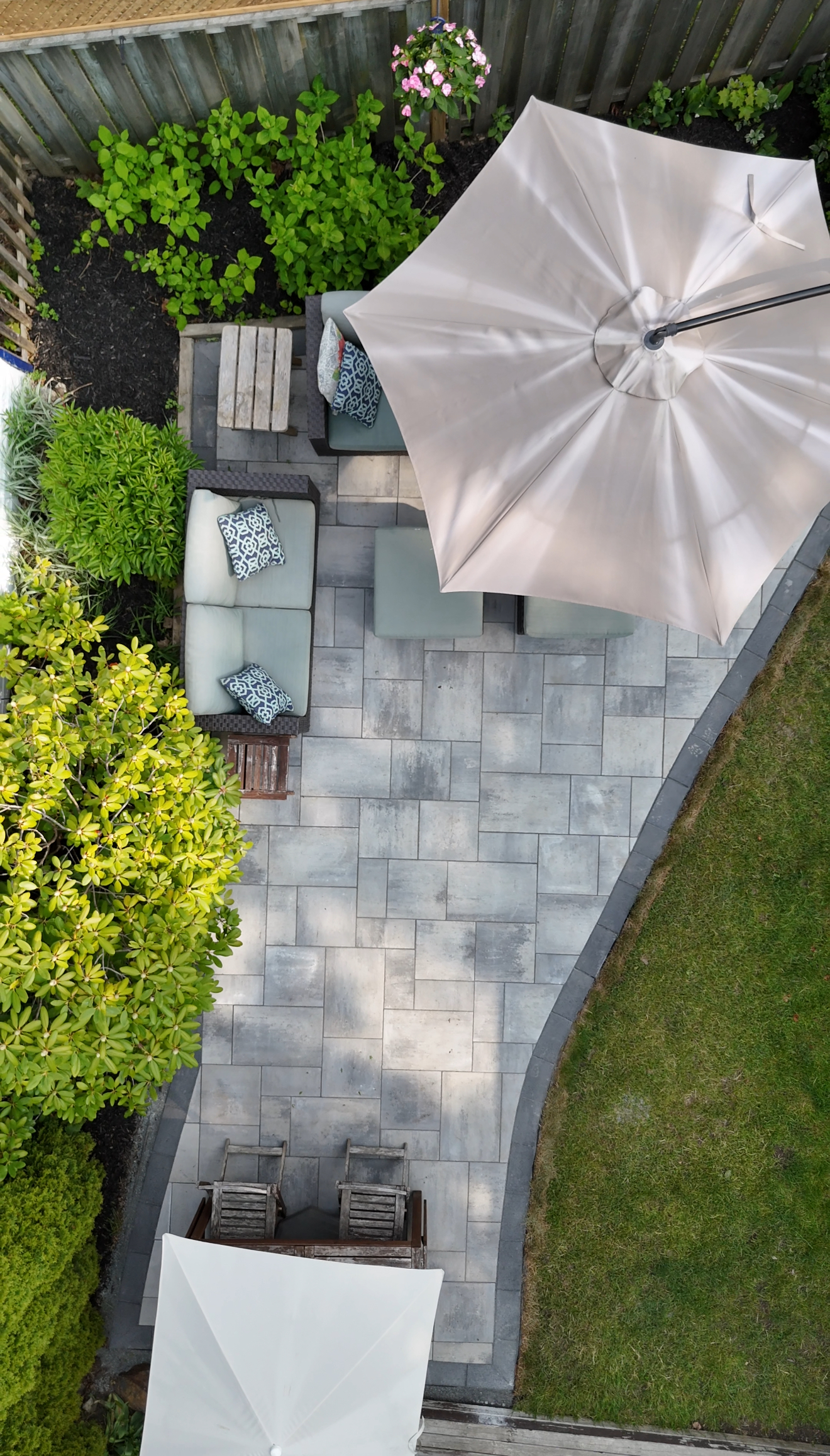 Paver patio installation